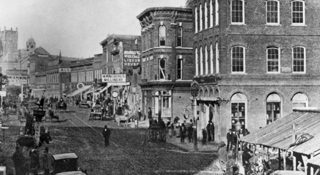 Peachtree Street in 1875