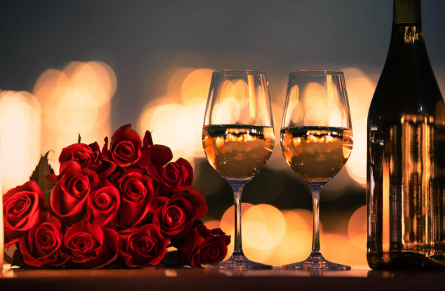 Roses and wine