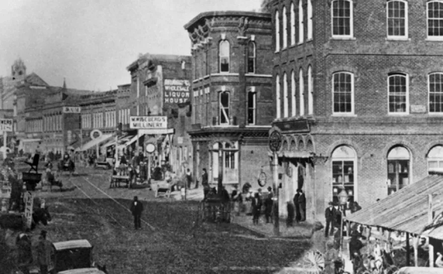 Peachtree Street in 1875