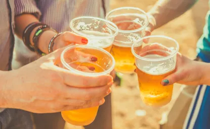 Beer at the beach