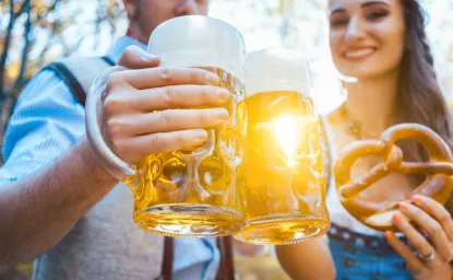 friends with beer