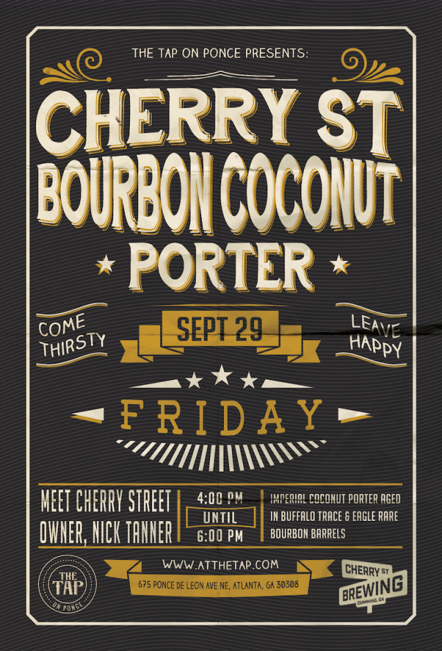 Cherry Street Bourbon Coconut Porter Cherry Street Bourbon Coconut Porter